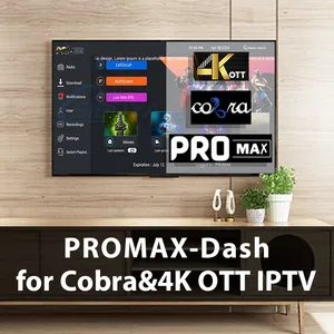 4K Ott IPTV Reseller Panel Promax IPTV Server M3u Subscription Xtream Code